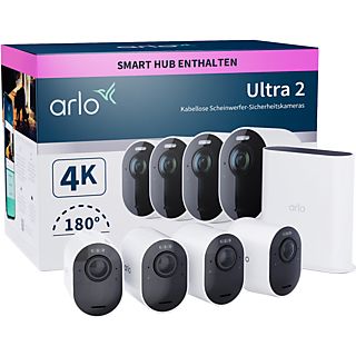 ARLO Ultra 2 - Videocamera di sicurezza WLAN + gateway (UHD 4K, 3.840 x 2.160 Pixel)