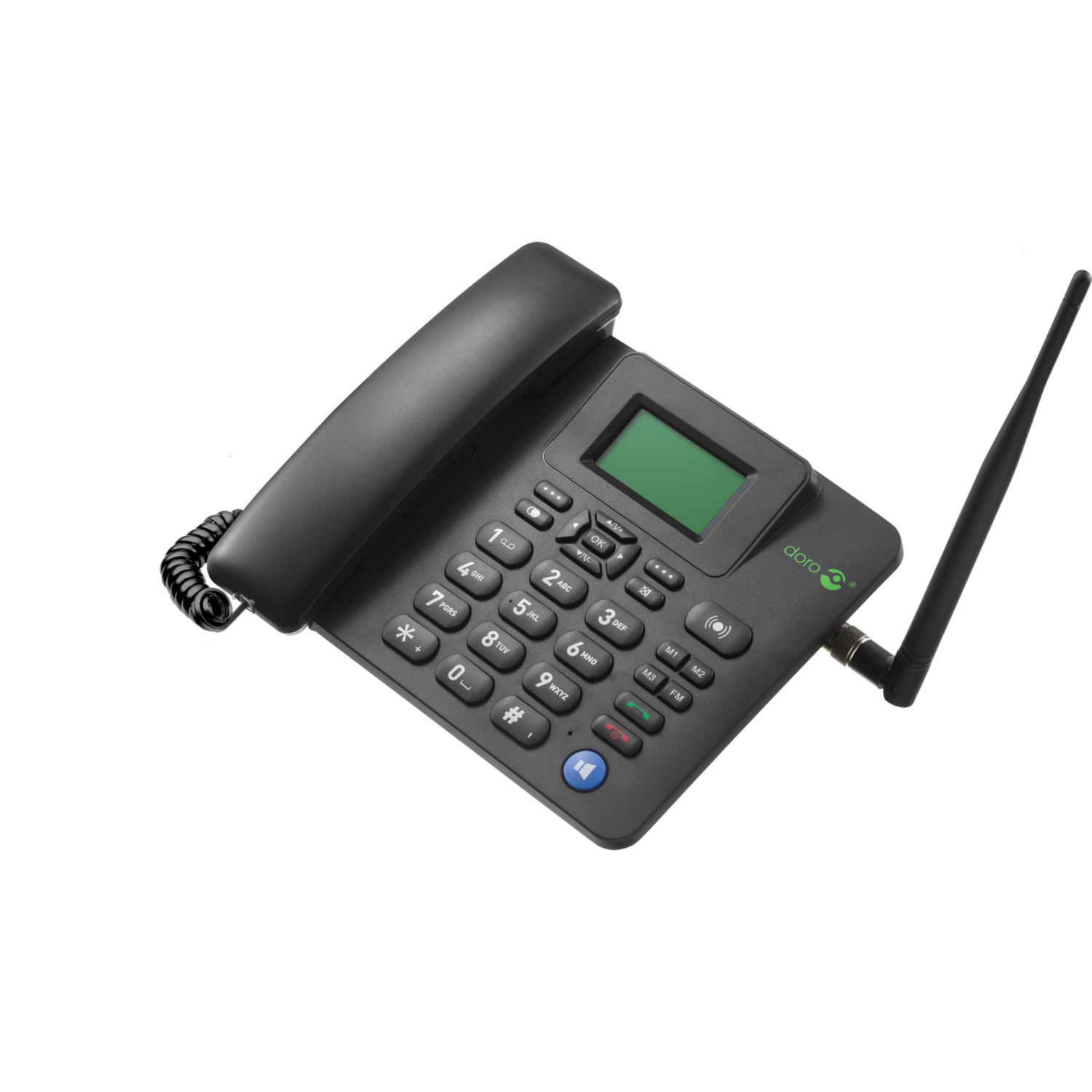 DORO 4100H 4G Bureautelefoon met Simfunctie Zwart