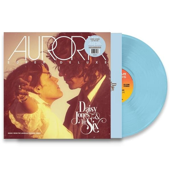 Album borító. Két ember néz egymásra. Világoskék bakelit lemez. Album borító szöveggel.