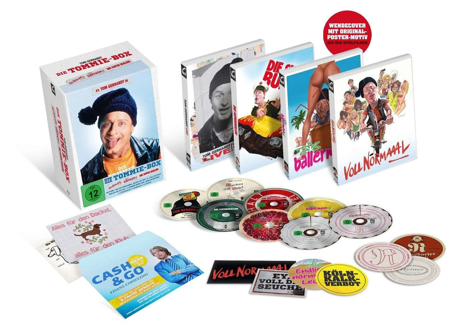Tom Gerhardt: Sekt, Voll Disco) DVD Die Dackel mit Blu-ray 6, normaaal, Die die + (Voll Ballermann Superbullen, Tommie-Box