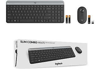 LOGITECH MK470 Kablosuz İnce Türkçe Q Klavye Mouse Seti - Siyah_5