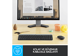 LOGITECH MK470 Kablosuz İnce Türkçe Q Klavye Mouse Seti - Siyah_7