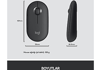 LOGITECH MK470 Kablosuz İnce Türkçe Q Klavye Mouse Seti - Siyah_9