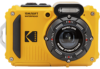 KODAK Outlet Pixpro WPZ2 vízálló, porálló, ütésálló digitális fényképezőgép, sárga, 2db akku, 16gb micro sd