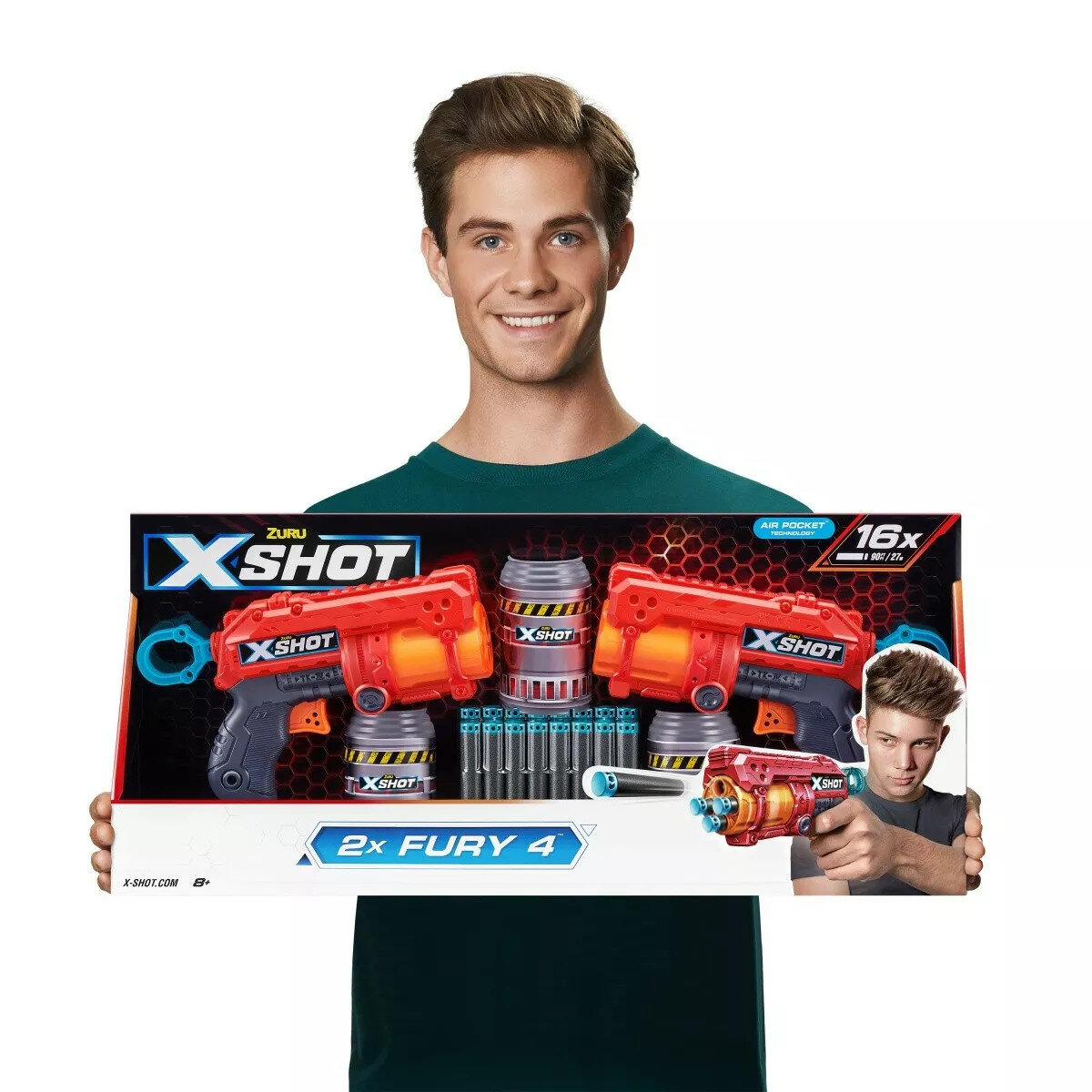 Zestaw wyrzutni ZURU X-Shot Excel Double Fury 4 Combo Pack