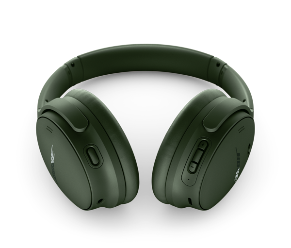 Auriculares inalámbricos - Bose QuietComfort Headphones, Cancelación ruido, Autonomía hasta 24 h, Ecualizador ajustable, Verde Ciprés