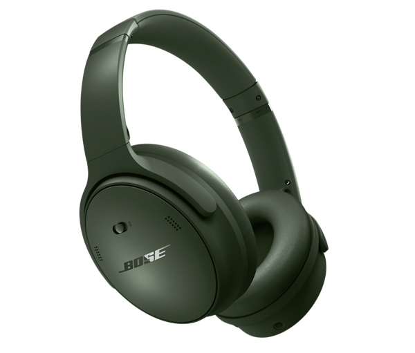 Auriculares inalámbricos - Bose QuietComfort Headphones, Cancelación ruido, Autonomía hasta 24 h, Ecualizador ajustable, Verde Ciprés