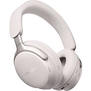 Auriculares inalámbricos - Bose QuietComfort Ultra Headphones, Cancelación de ruido espacial, Micrófono integrado, Autonomía 24 h, Blanco