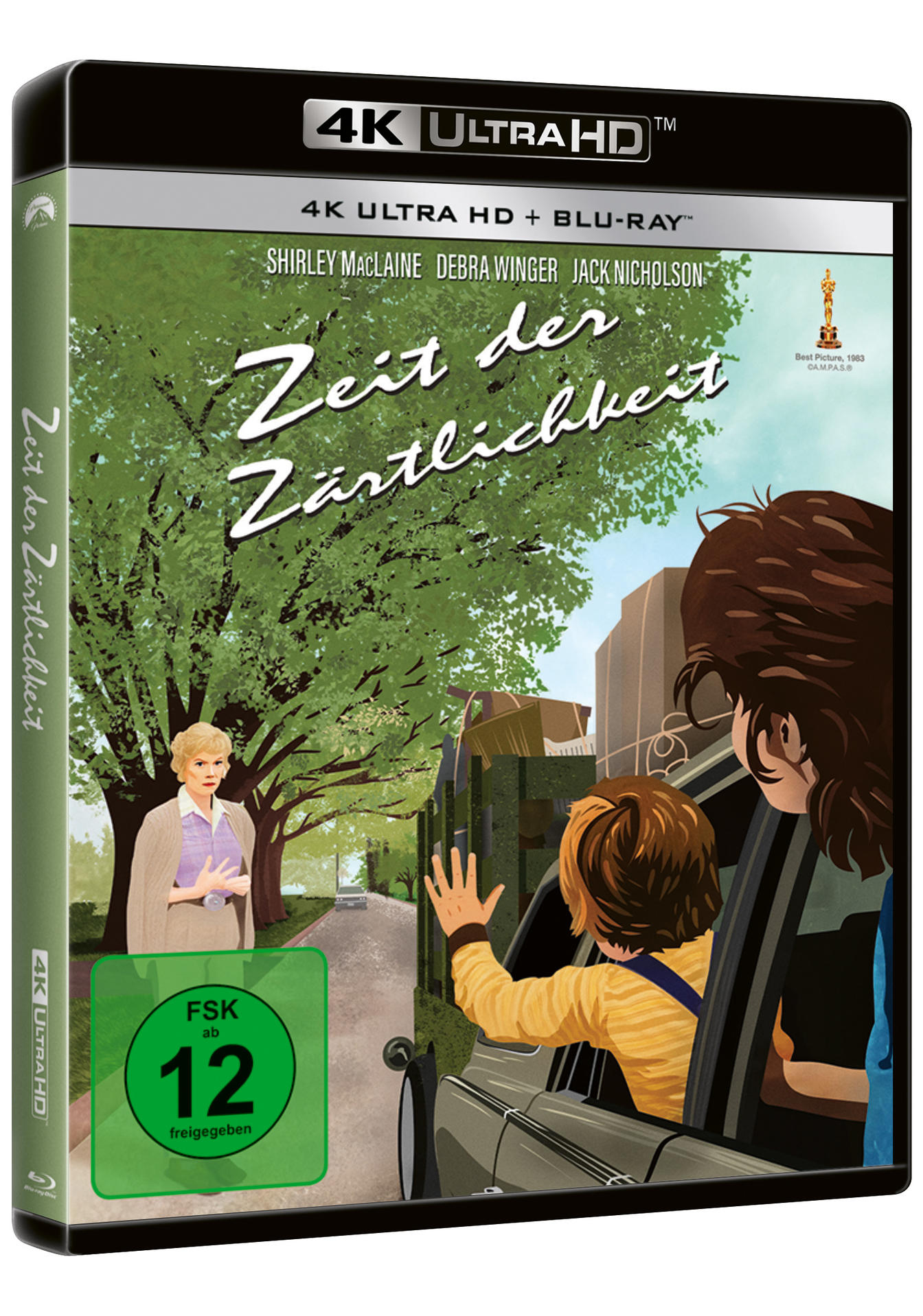 Filmcover. Eine Frau steht auf einer Wiese. Der Titel lautet: Zeit der Zärtlichkeit.