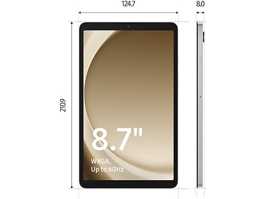 SAMSUNG Galaxy Tab A9 - 8.7 inch - 128 GB - Grijs - Wifi