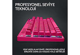 LOGITECH G Pro X TKL Lightspeed Kablosuz Oyuncu Klavyesi Tactile Magenta_7