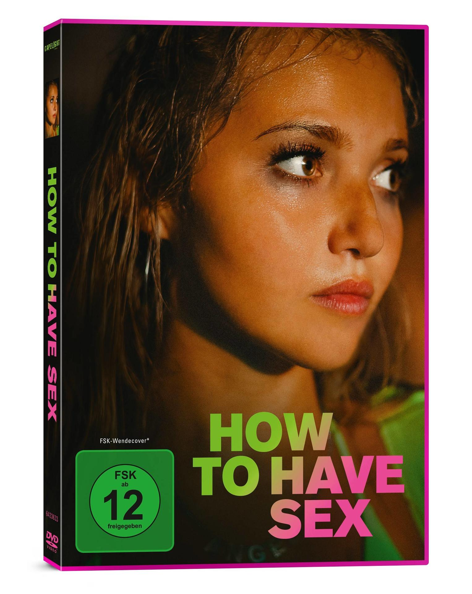 DVD-Hülle mit Frauenporträt, Titel 'HOW TO HAVE SEX' und Bewertungssymbolen.