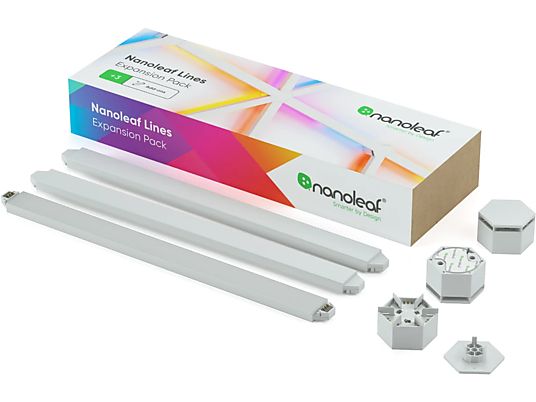 NANOLEAF Lines 60 Degrees Expansion Pack - Vernetzte Innenbeleuchtung (Weiss)