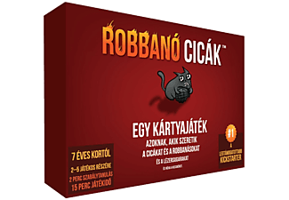 GÉMKLUB EXP10003 Robbanó cicák kártyajáték