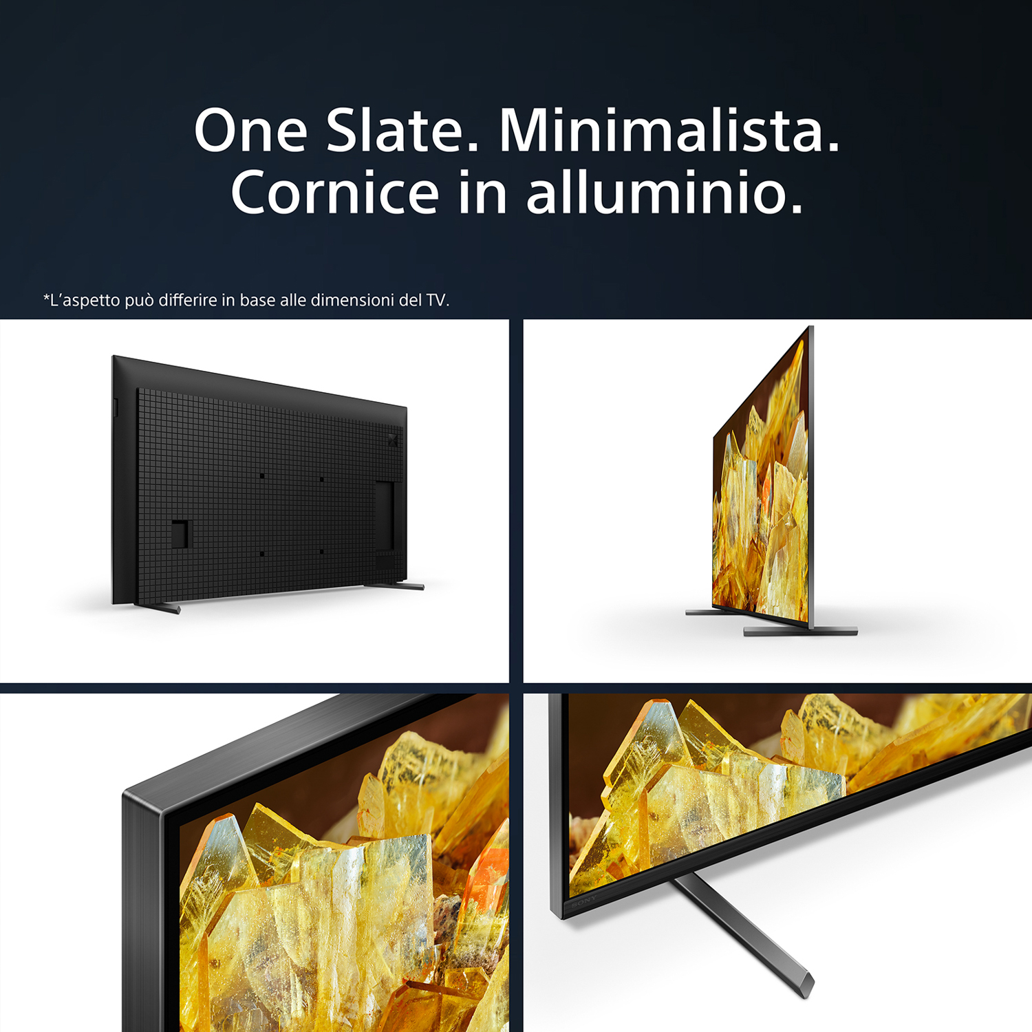 Schermo TV, primo piano di una goccia d'acqua e una piuma.