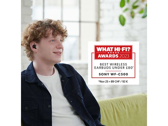 SONY WF-C500 - True Wireless Kopfhörer (In-ear, Schwarz)