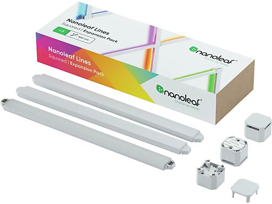 NANOLEAF Lines Squared Expansion Pack - Vernetzte Innenbeleuchtung (Weiss)