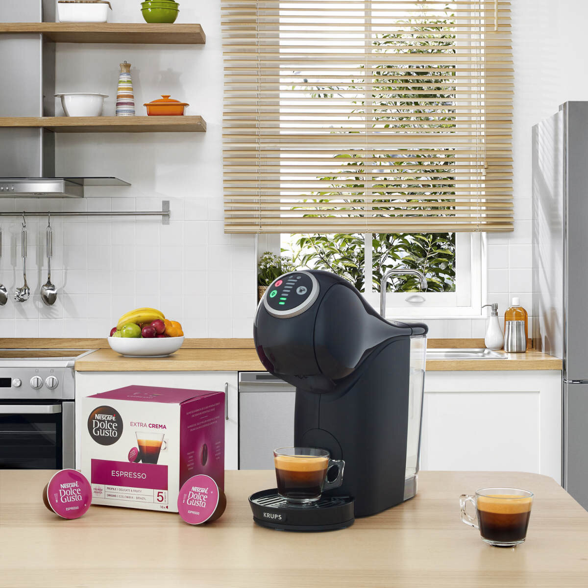 Ekspres na kapsułki KRUPS Nescafe Dolce Gusto Genio Black S Plus KP340831
