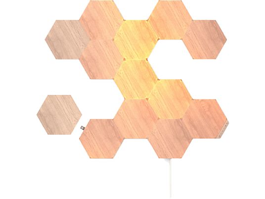 NANOLEAF Elements Hexagons Starter Kit - Vernetzte Innenbeleuchtung (Braun)
