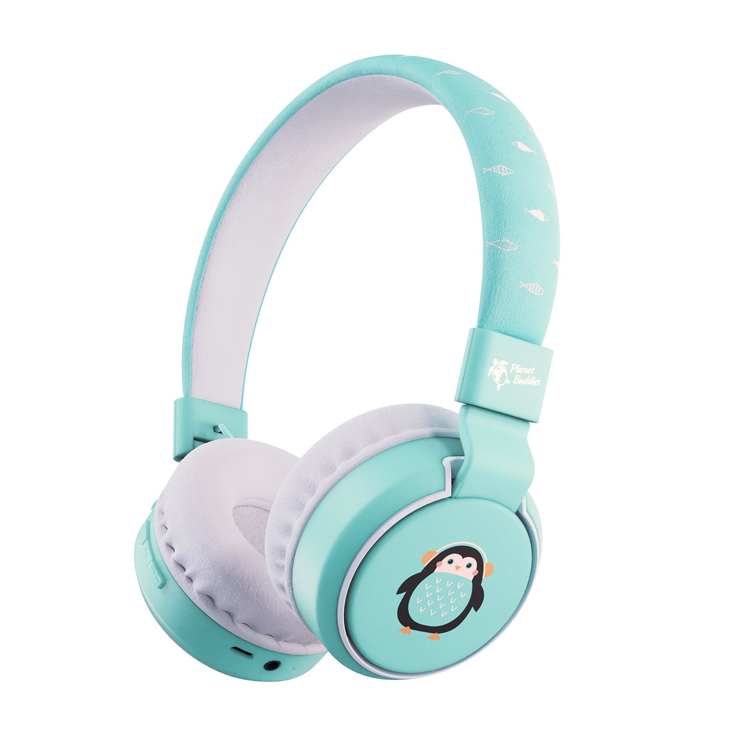Urbanista Planet Buddies Cuffie BT Cuffie Wireless, Wireless - Pepper the Penguin Light Blue/Azzurro