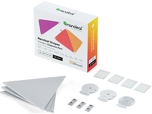 NANOLEAF Shapes Triangles Expansion Pack - Vernetzte Innenbeleuchtung (Weiss)