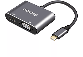 PHILIPS SWV6021/00  2-in-1 USB-C - HDMI ve VGA Adaptörü_1