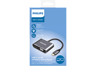 PHILIPS SWV6021/00  2-in-1 USB-C - HDMI ve VGA Adaptörü