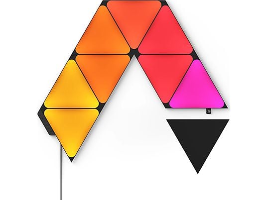 NANOLEAF Shapes Limited Edition Ultra Black Triangles Starter Kit - Vernetzte Innenbeleuchtung (Schwarz)