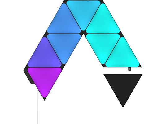 NANOLEAF Shapes Limited Edition Ultra Black Triangles Starter Kit - Éclairage intérieur en réseau (Noir)