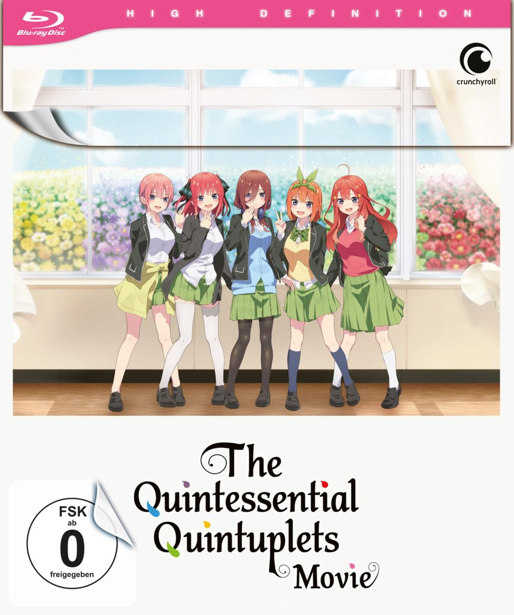 Filmcover für 'The Quintessential Quintuplets Movie' mit fünf Anime-Mädchen.