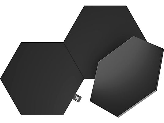 NANOLEAF Shapes Ultra Black Hexagons Expansion Pack - Illuminazione interna collegata in rete (Nero)