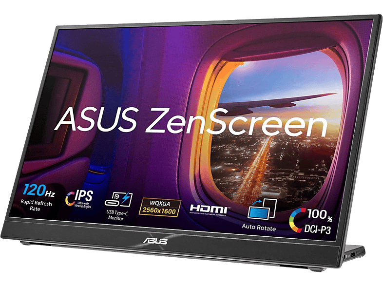 Asus Professioneel Draagbare Computerscherm Zenscreen Mb16qhg 16" Full-hd 120 Hz (90lm08ng-b01170)