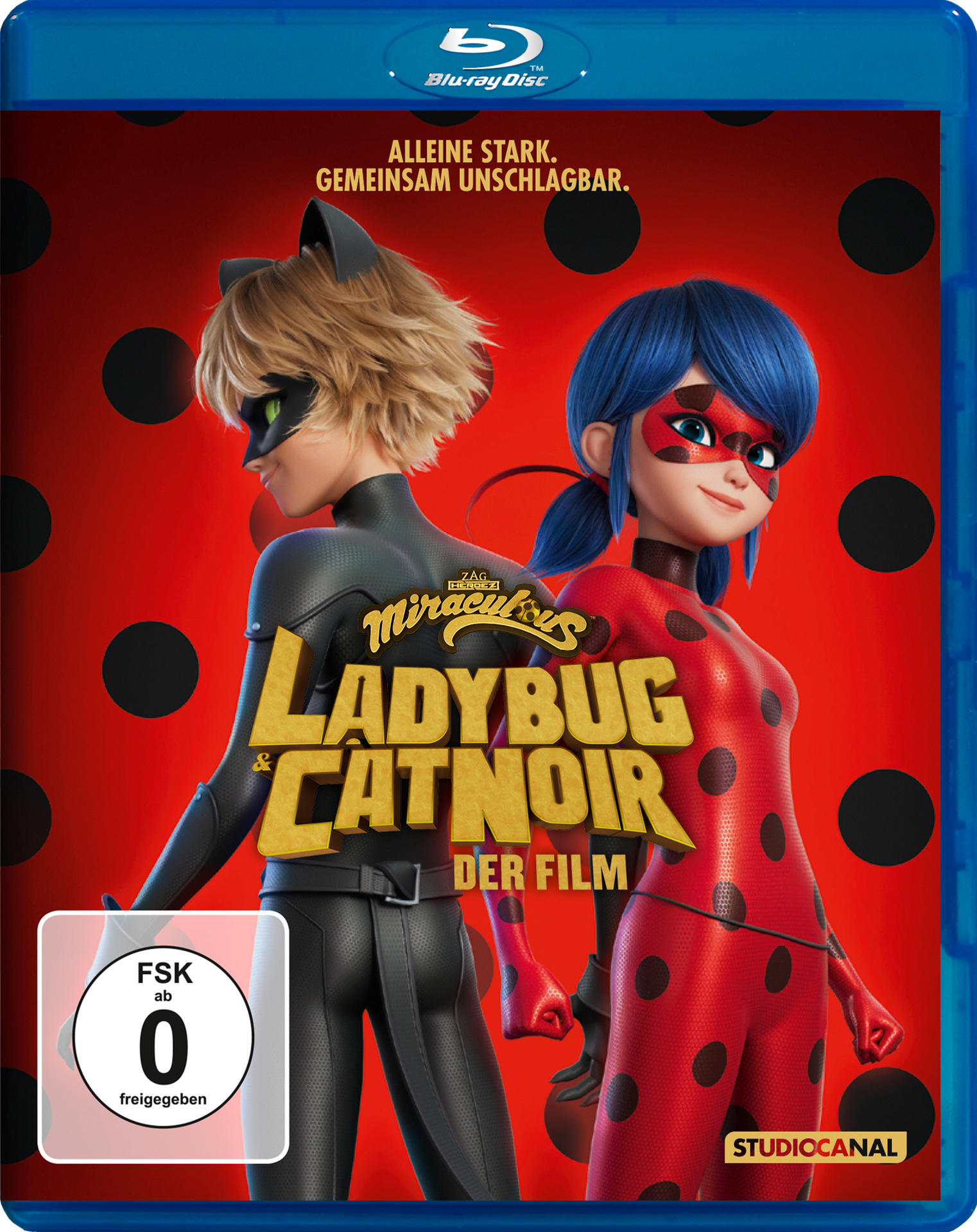 Miraculous Ladybug & Cat Noir Blu-ray Cover auf Deutsch.