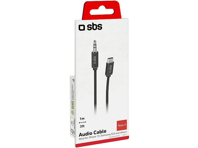 Kabel SBS USB-C - 3.5 mm Jack