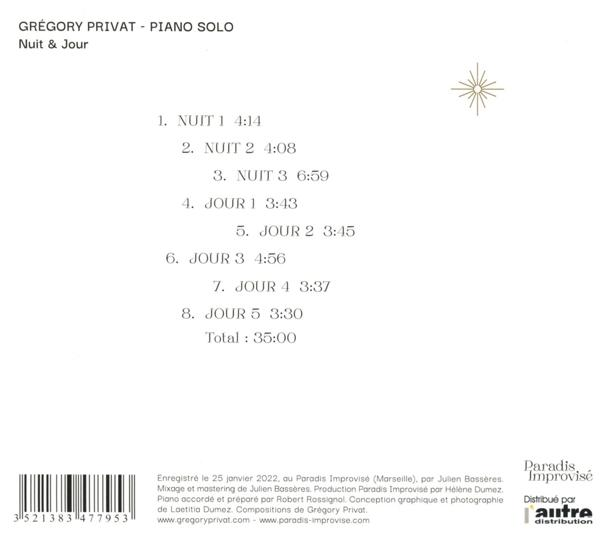 Grégory Privat - Nuit And Jour  - (CD)