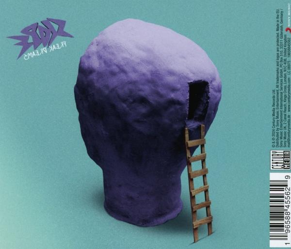 Albumcover: lila Kopf mit Tür und Leiter. Titel: Freak Dreams.