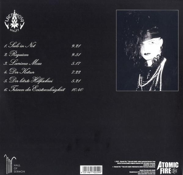 Albumcover mit Text und einem Porträt einer Frau.
