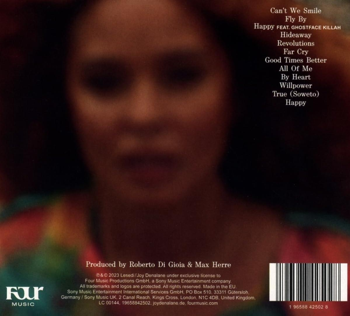 Rückseite einer CD mit Titelliste, Künstlernamen und Label-Details.