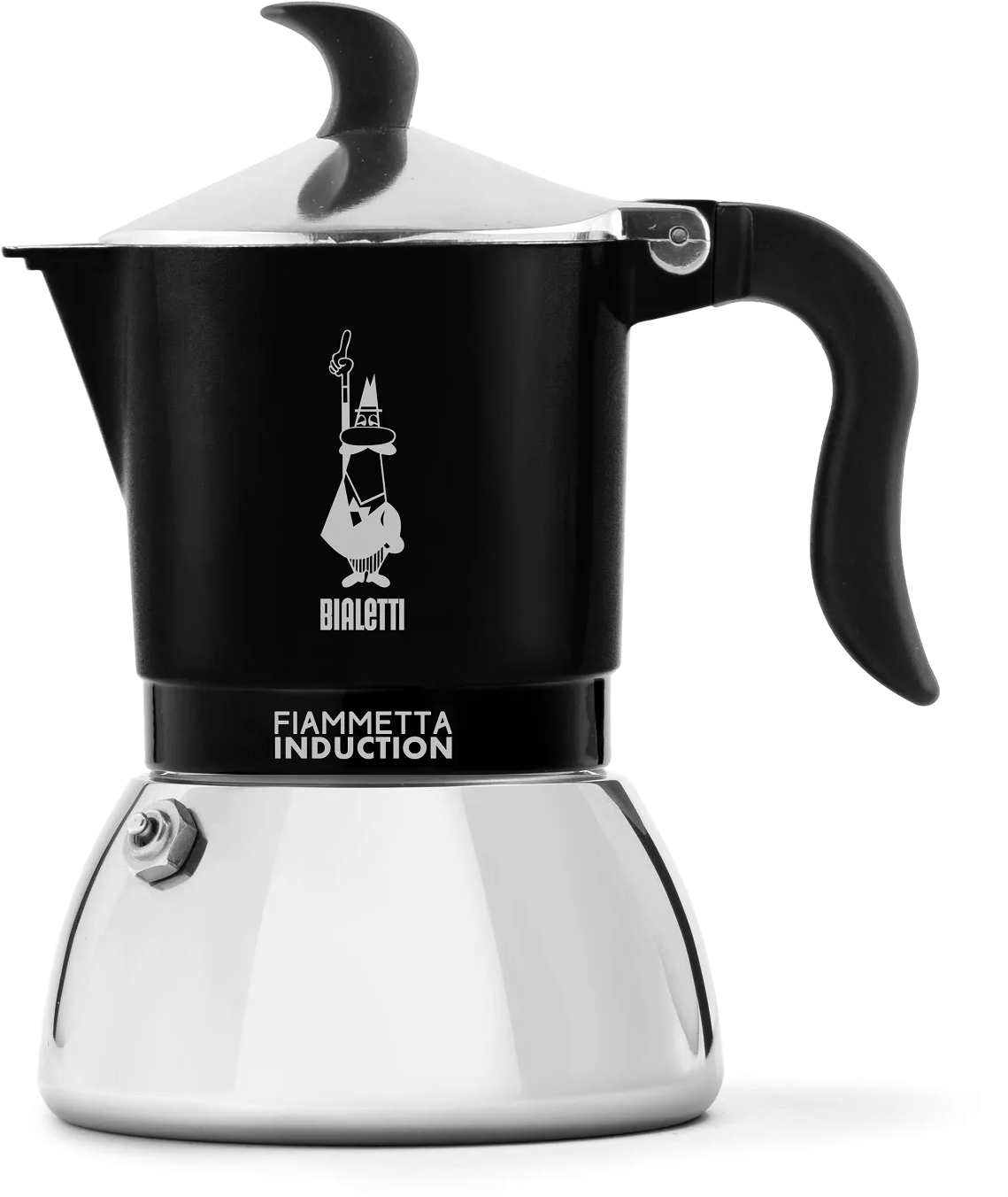 BIALETTI 7149 Fiammetta 2 adagos Indukciós kotyogós kávéfőző, fekete