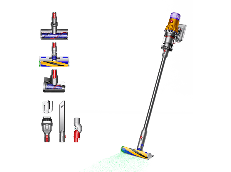 DYSON V12 DETECT SLIM ABSOLUTE (2023) Stielsauger, Akkubetrieb, 545 Watt