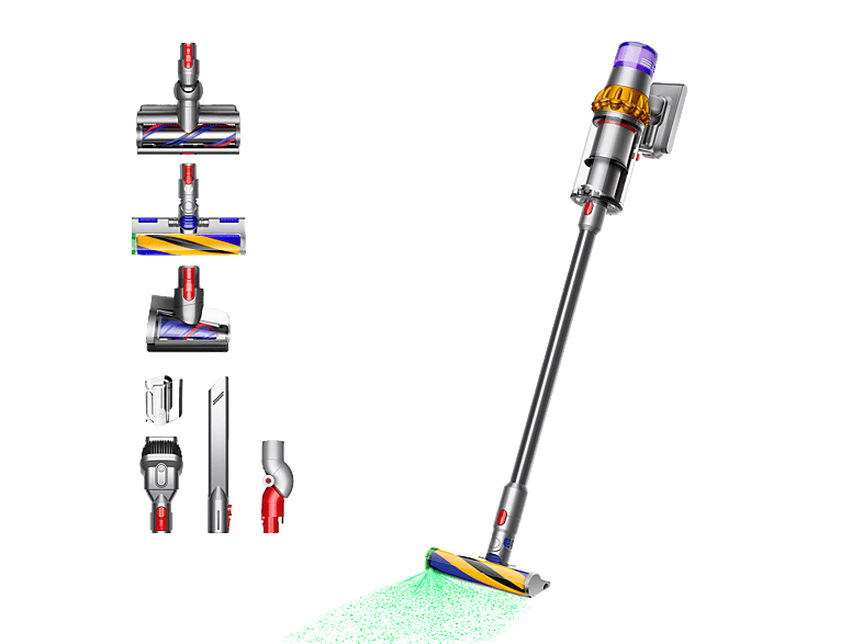 DYSON V15 Detect Absolute (2022) Stielsauger, Akkubetrieb, 660 Watt