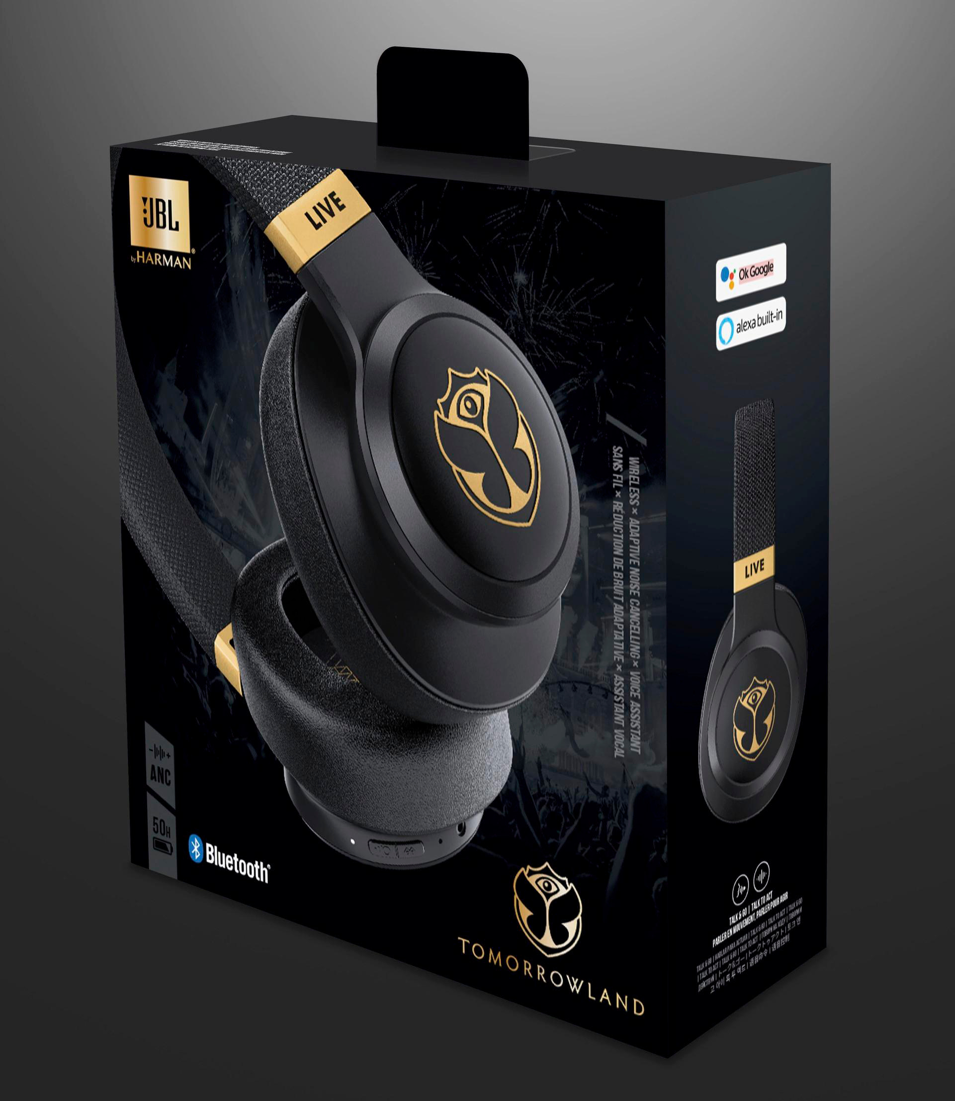 JBL Live 660 NC, Over-ear Kopfhörer Bluetooth Tomorrowland Edition