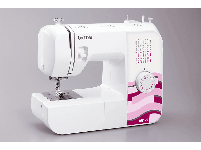 Brother RH127 Freiarm-Nähmaschine (51 Watt, Freiarmnähen, Weiß/Pink) — Foto 5 von 5