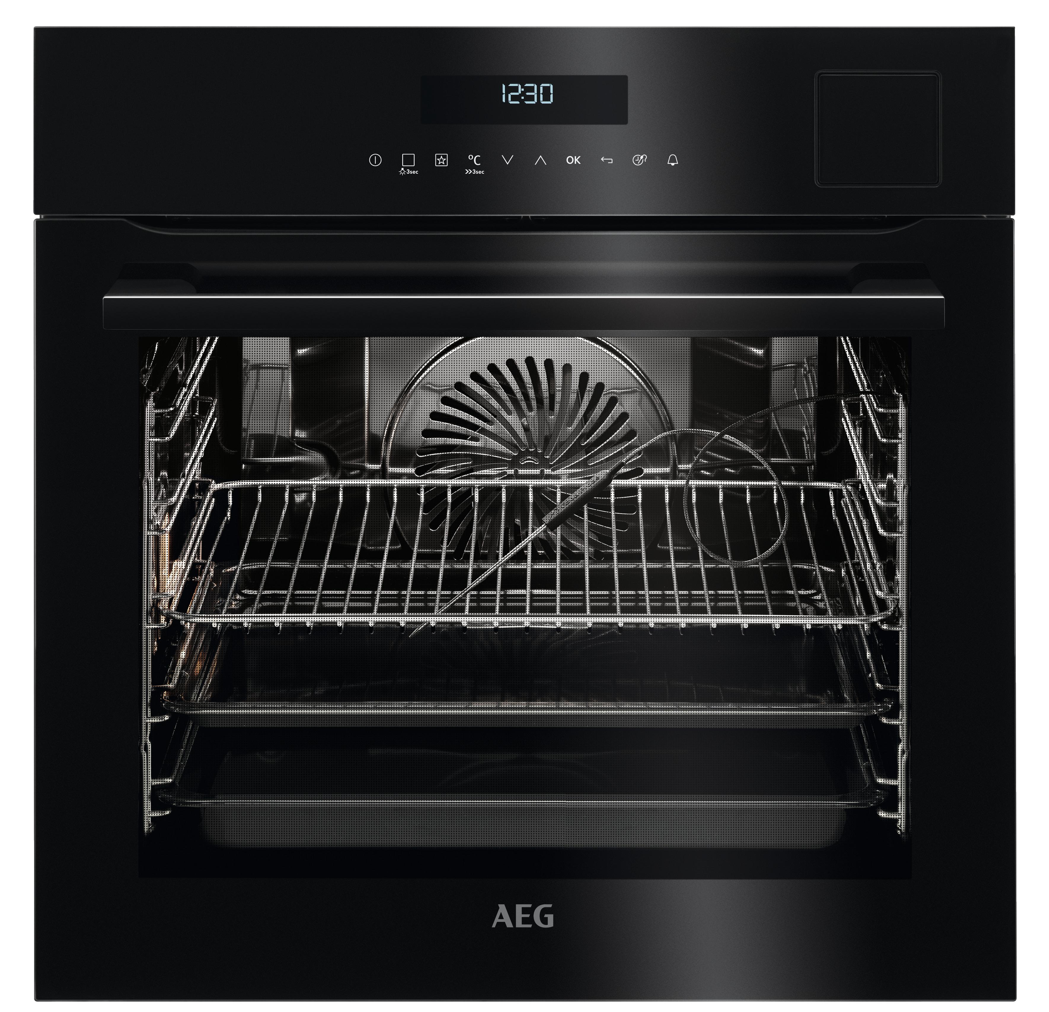 AEG BCO79222V1, Einbaubackofen (Einbaugerät, 70 l, 595 mm breit), Serie 9000 mit Sous Vide, Dampfgarfunktion