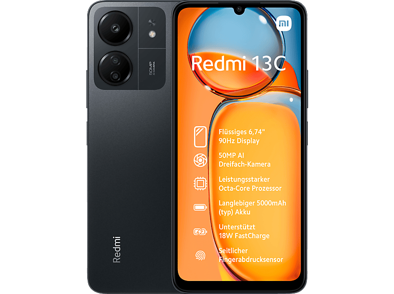 XIAOMI Redmi 13C 128 Dual SIM Midnight Black GB