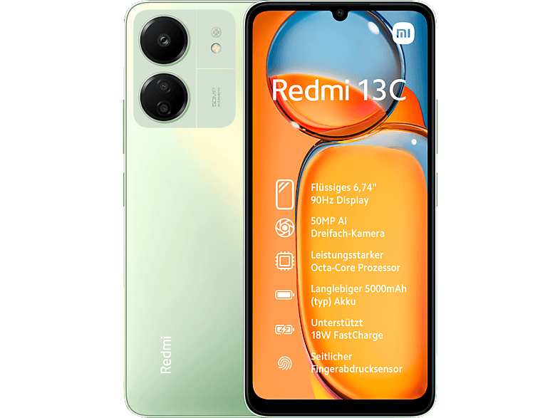 Redmi 13C Dual Green XIAOMI 128 SIM GB Clover