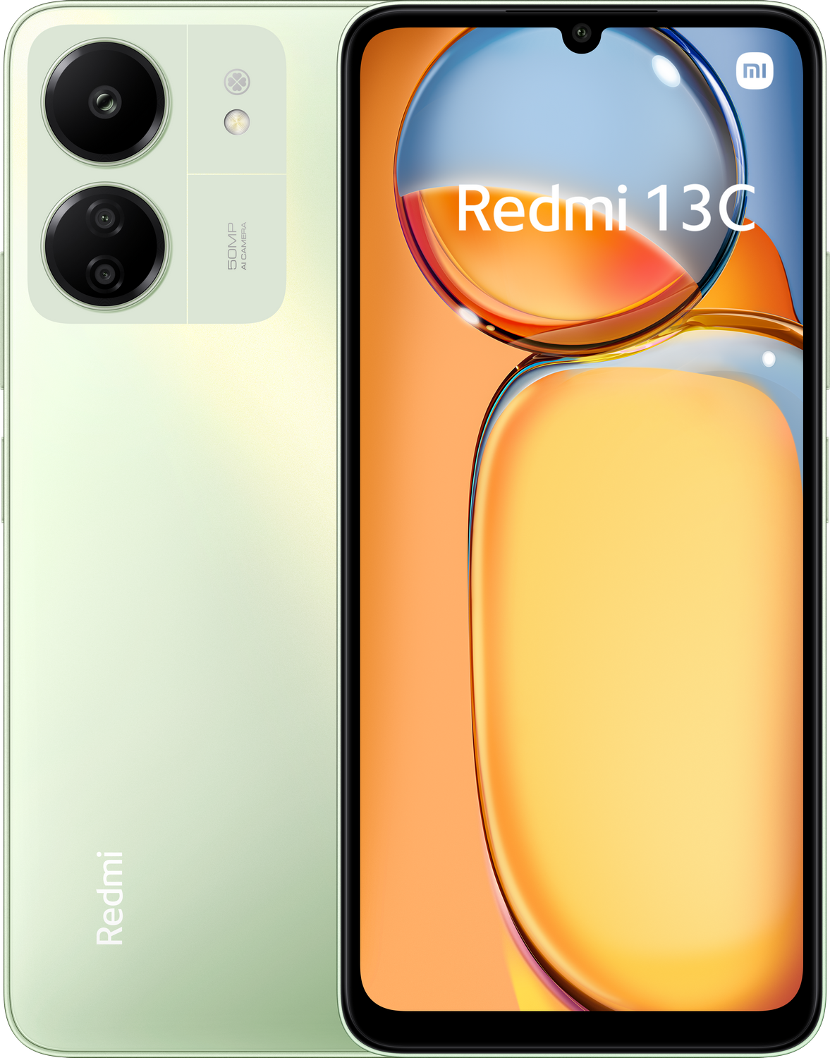 Móvil - Xiaomi Redmi 13C, Clover Green, 128 GB, 4 GB RAM, 6.74" HD+, 50 MP, MediaTek Helio G85, 5000 mAh, Android