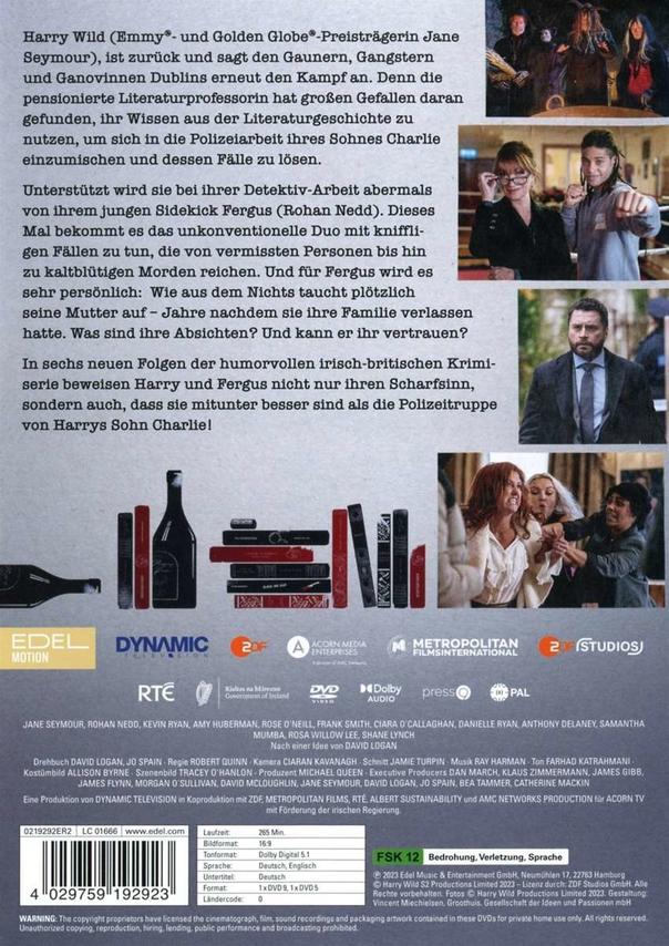 DVD-Hülle Rückseite, Filmstills, Text auf Deutsch. Personen in Fotos. Logos und Credits sind sichtbar.
