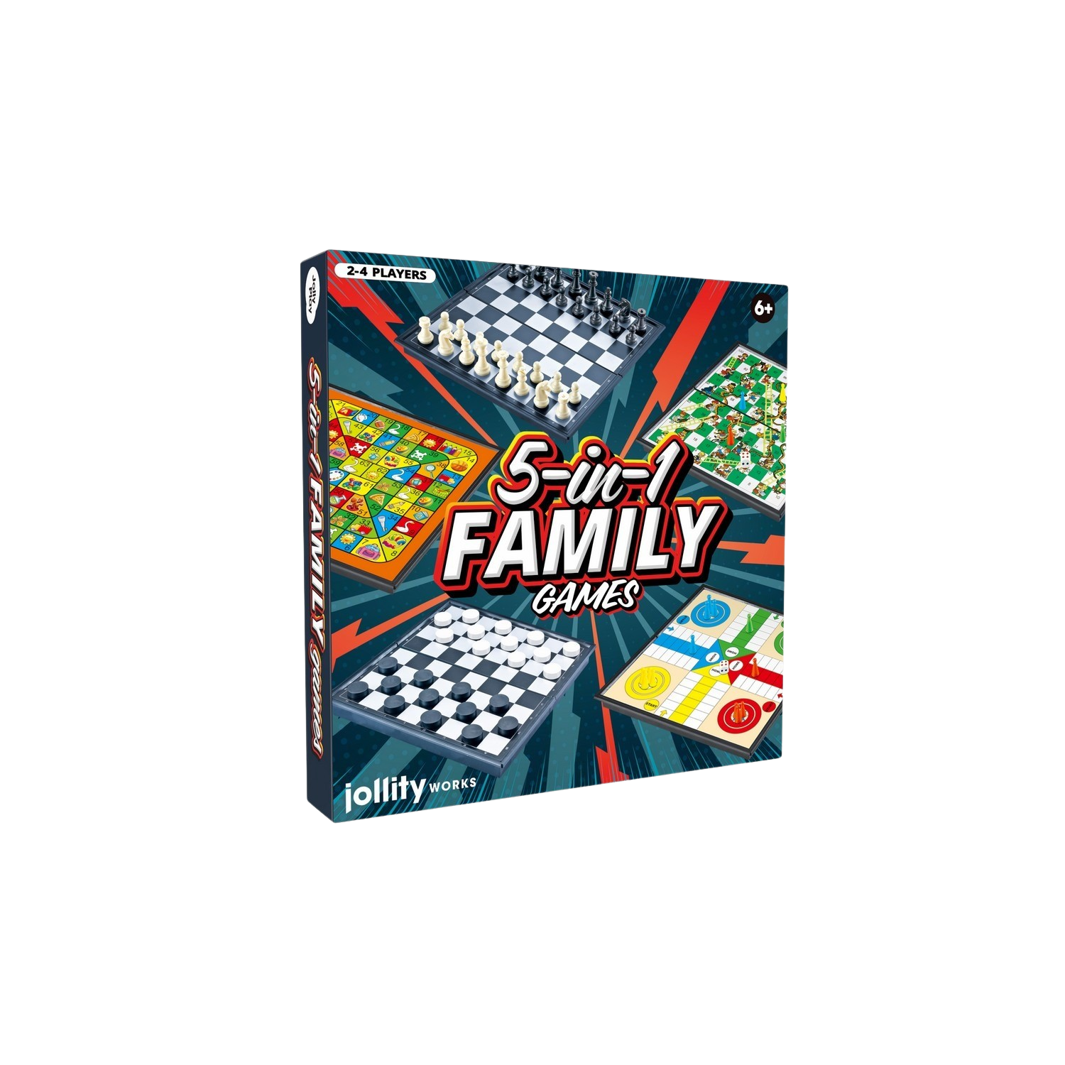 5-in-1 Bordspel Family Games (JW JP-GM5505)