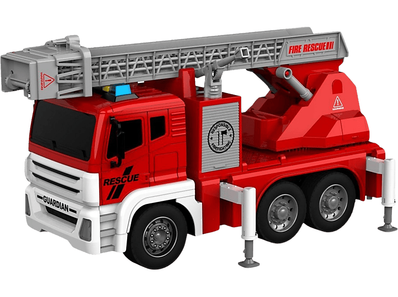 Pirox Toys Camion De Pompiers Miniature Avec Son Et Lumière 1:14ième (jw Jv-14fir)